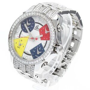 JACOB&CO Five time zone Diamond Bezel/Bracelet Quartz Men's Watch_887251